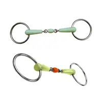Horse Bit Gear Outdoor Sports Length 127mm Rubber Wrapped Horse Snaffle Bit 1