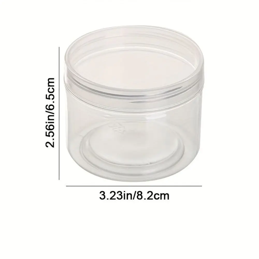 Multifunctional 350ml Food Spices Container Plastic Round Food Preservation Tank Refillable with Lid Candy Jewelry Jars Nuts 6