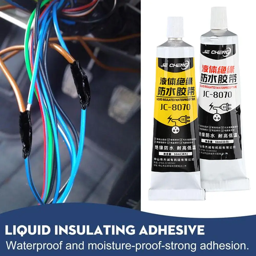 Liquid Electrical Tape Waterproof Insulating Tape Repair Paste Liquid Glue Rubber Wire Cable Sealant Fix Insulation Electrical electrical tape,waterproof sealant