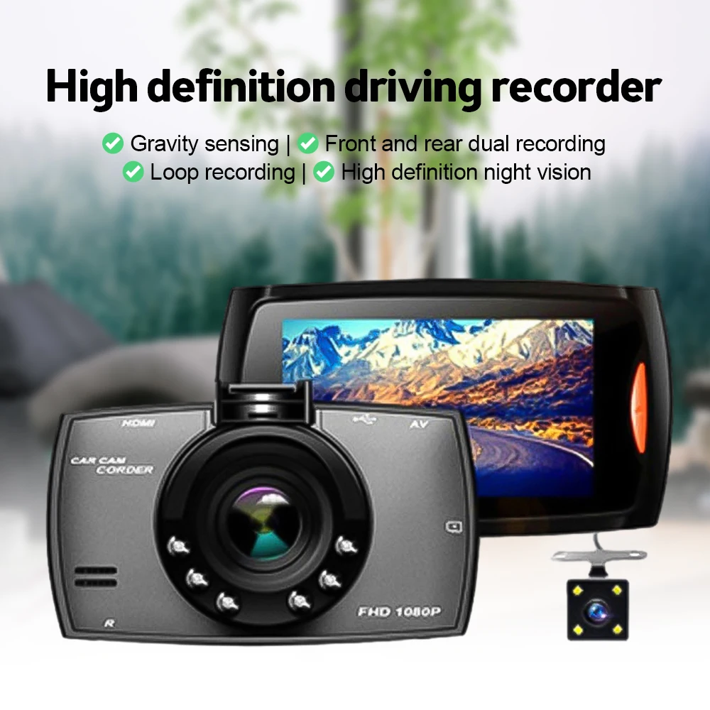 

1080p Full High-definition Driving Recorder Single Recording Vehicle Mounted Dvr Front Camera Recorder Night Vision Sensor