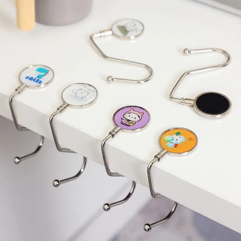 Portable Folding Bag Hook Hanger Purse Handbag Holders Foldable Table