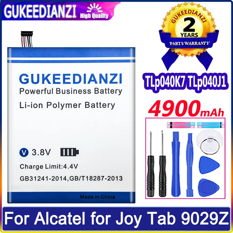 

Аккумулятор GUKEEDIANZI TLp040K7 TLp040J1 4900mAh для Alcatel A30 4G LTE 9024W 8,0 "/для батарей Joy tab 9029Z