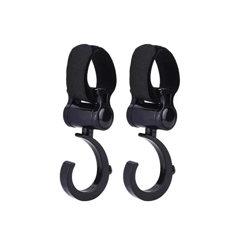 New 2pcs Stroller Hooks Wheelchair Stroller Pram Carriage Bag Hanger Hook Baby Strollers Shopping Bag Clip Stroller Accessories