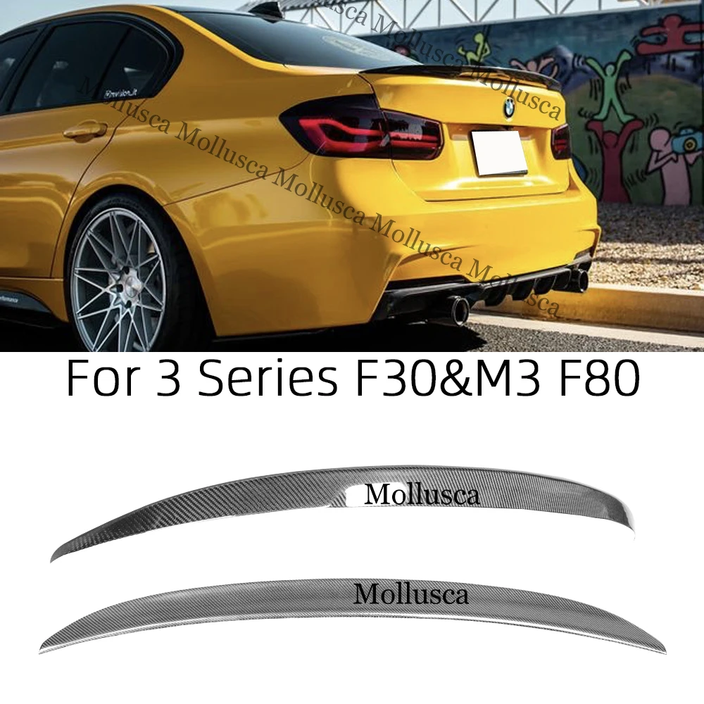 For Bmw 3 Series F30 F35&m3 F80 Sedan Ac Style Carbon Fiber Rear