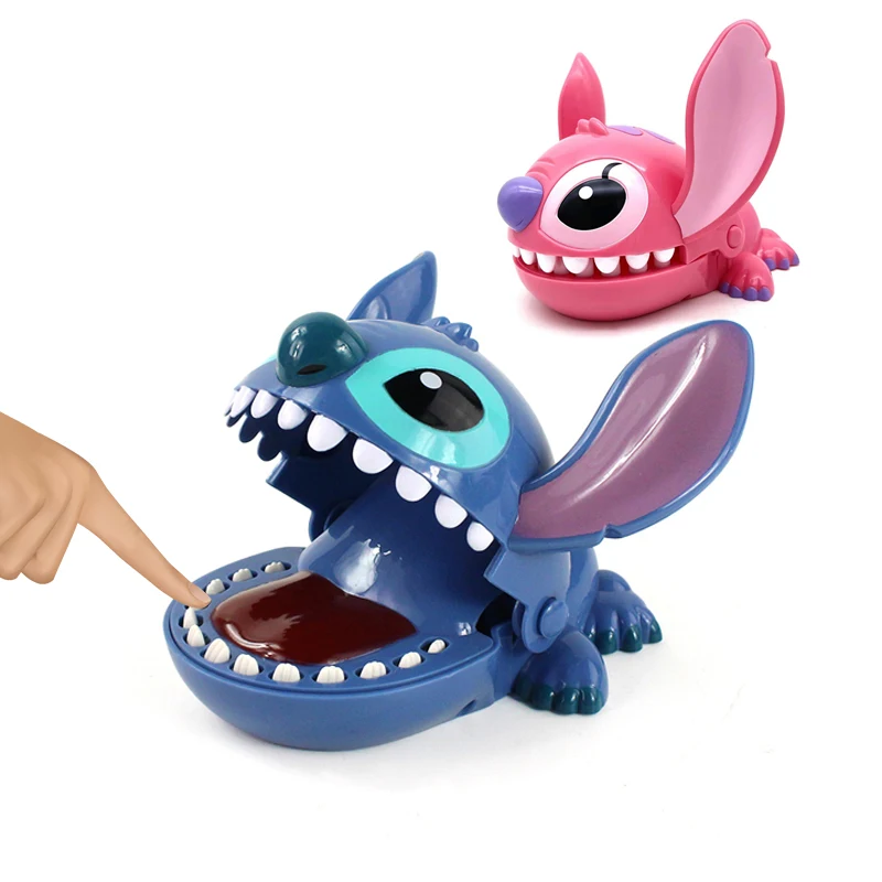 Toy Lilo Stitch Big Mouth Bite Finger Game Figure Tricky Prank Toy