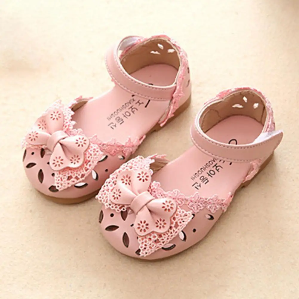 1 Pair Cute Girls Shoes Soft Girl Sandals Sweet Non-slip Smooth Surface Girls Shoes