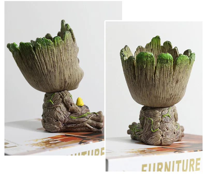 Modern Baby Groot Flower Cum Pen pot For Kids | Home Decor | Office Desk