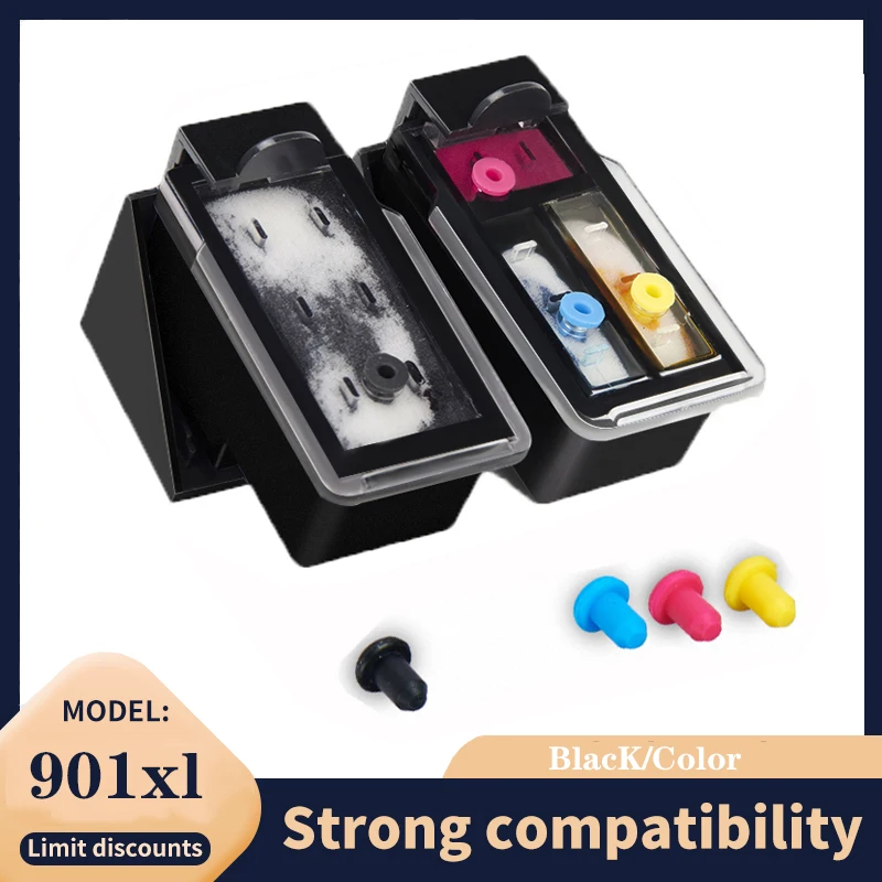 Vilaxh Per Sostituzione Cartuccia D'Inchiostro Hp 901Xl Per Cartuccia D'Inchiostro Hp 901 Per Officejet 4500 J4500 J4540 J4550 J4580 J4640 4680