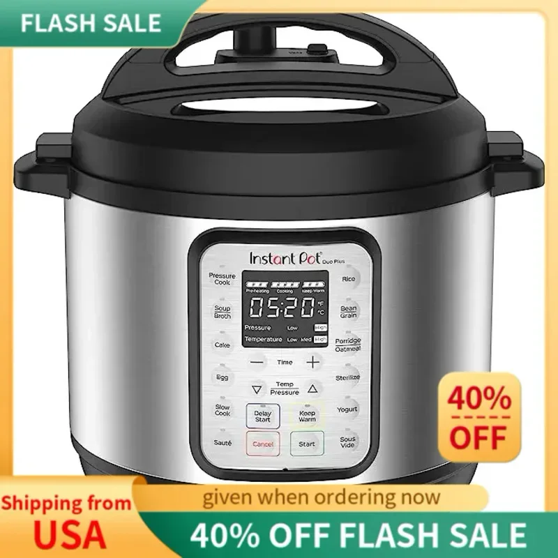 QWQJQWInstant Pot Duo Plus 9-in-1 Electric Pressure Cooker,Slow Cooker,Rice Cooker,Steamer,Saut&eacute;,Yogurt Maker,Warmer& Sterilizer