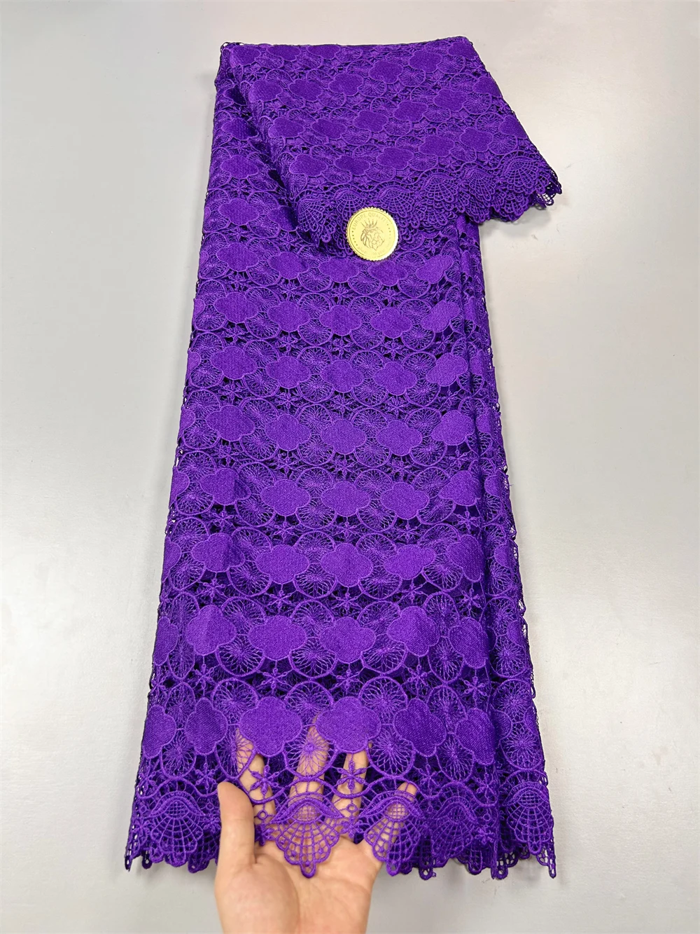 Nigerian Guipure Cord Lace Fabric High Quality Lace Embroidery African Milk Silk Fabric For Wedding Sewing Dress