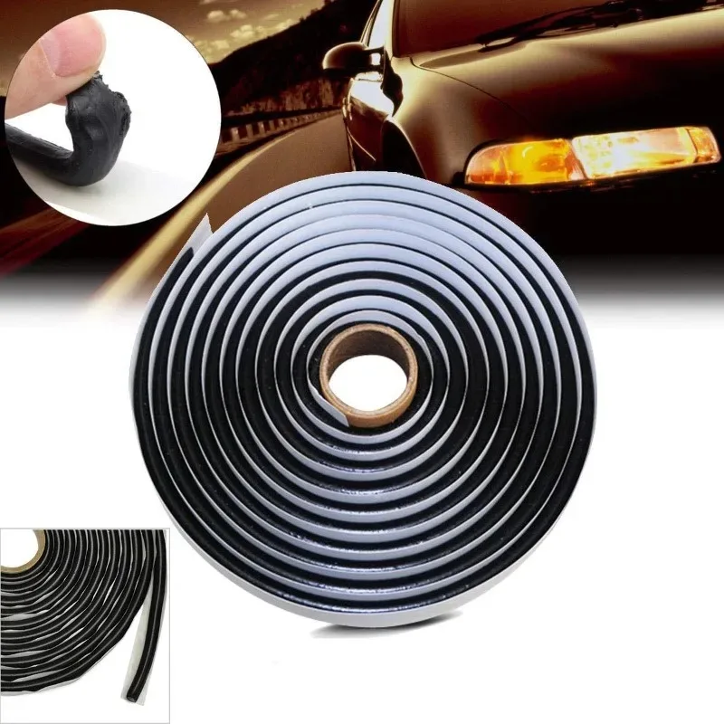 Car Headlight Sealant Butyl Tape 9mm*4m 1pcs