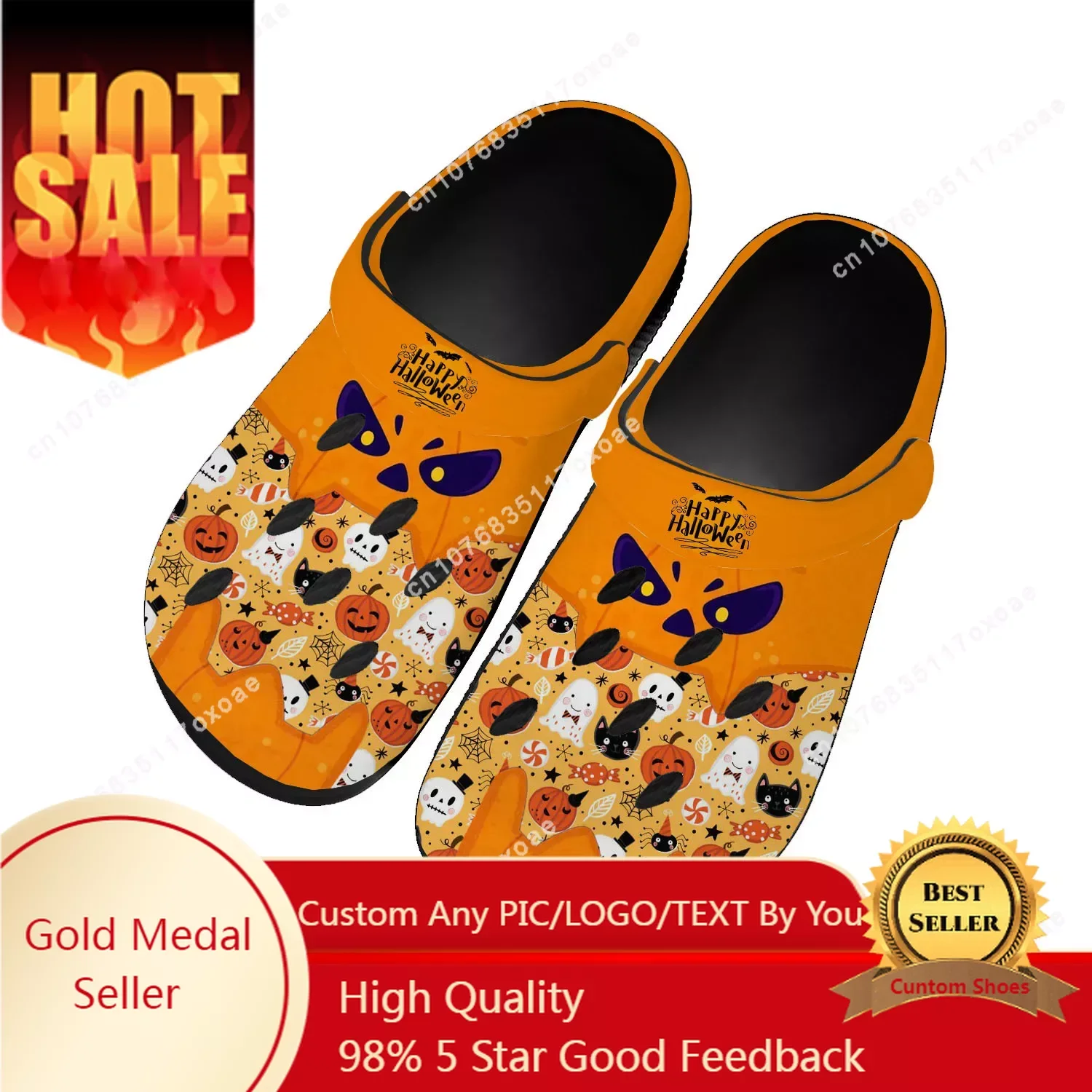 

Halloween Gift Home Clog Mens Women Youth Boy Girl Sandals Spooky Lantern Pumpkin Shoes Garden Custom Shoe Beach Hole Slippers