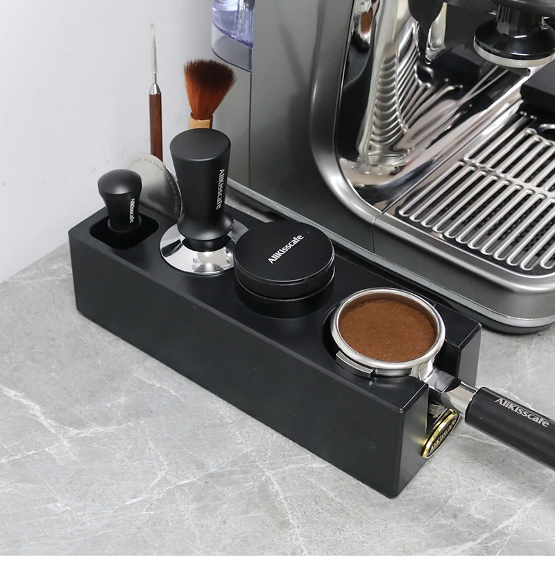 Kaffee Stampfer Station 51mm 54mm 58mm Manipulation Verteiler Stand Sieb träger Unterstützung Basis Home Küche Cafe Barista Zubehör – Detail 6