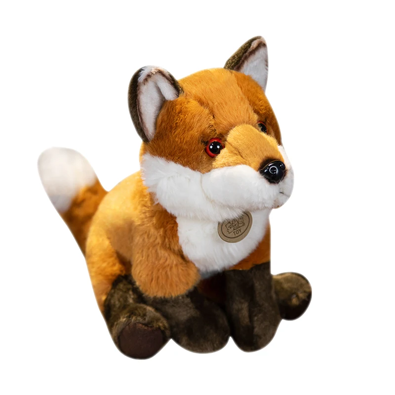 10 pieces a lot cute simulation fox toys new small lovely fox doll gift  about 8x9cm - AliExpress