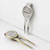 1pc Golf Divot Repair Tool with GvOvLvF Ball Marker, A Unique and Multi-Functional Golf Accessory, Silver And Copper Two Colors 2