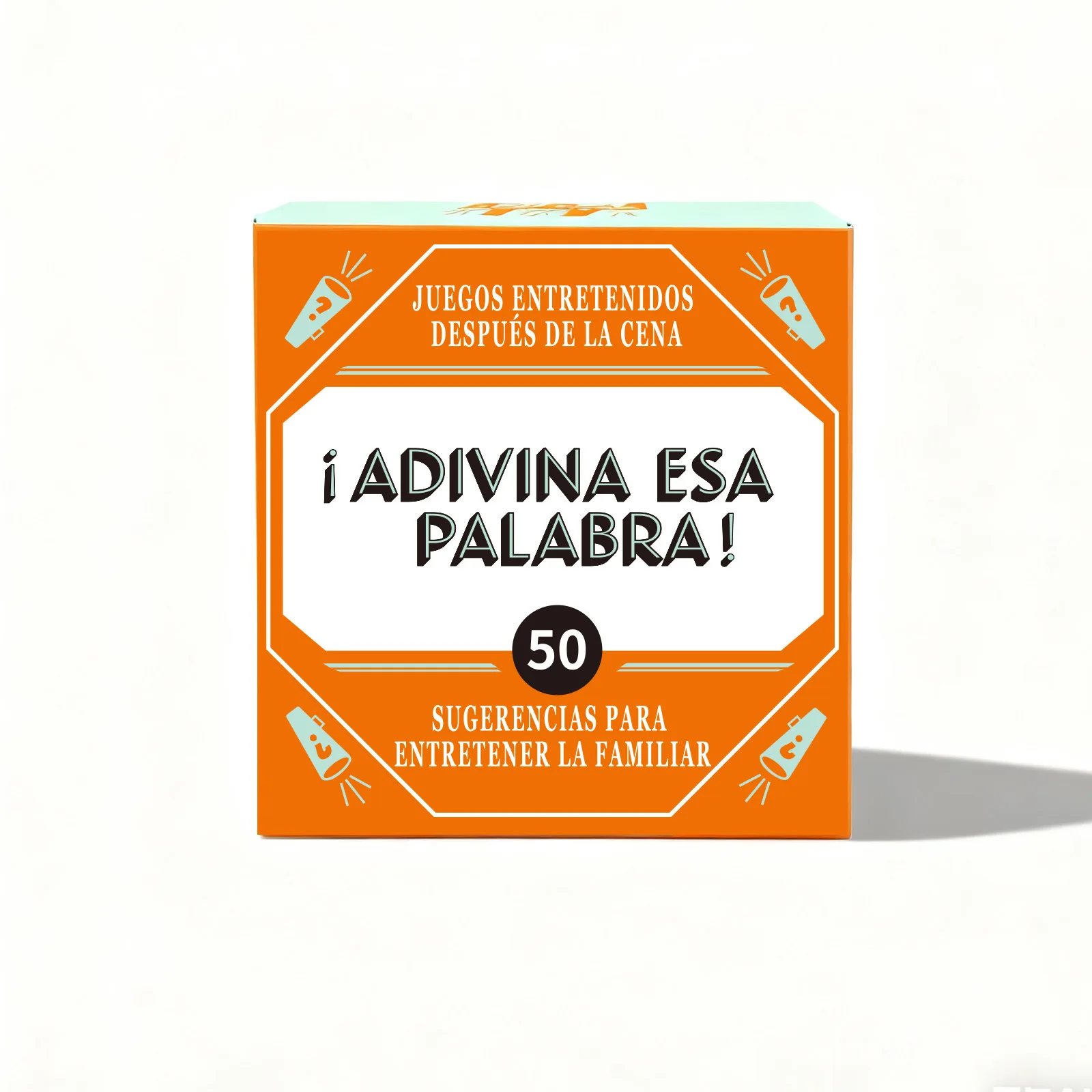 Spanish Word Guessing Board Game 50 Vocabulary Cards Language Learning Party Game for Adults & Teens After Dinner Amusements