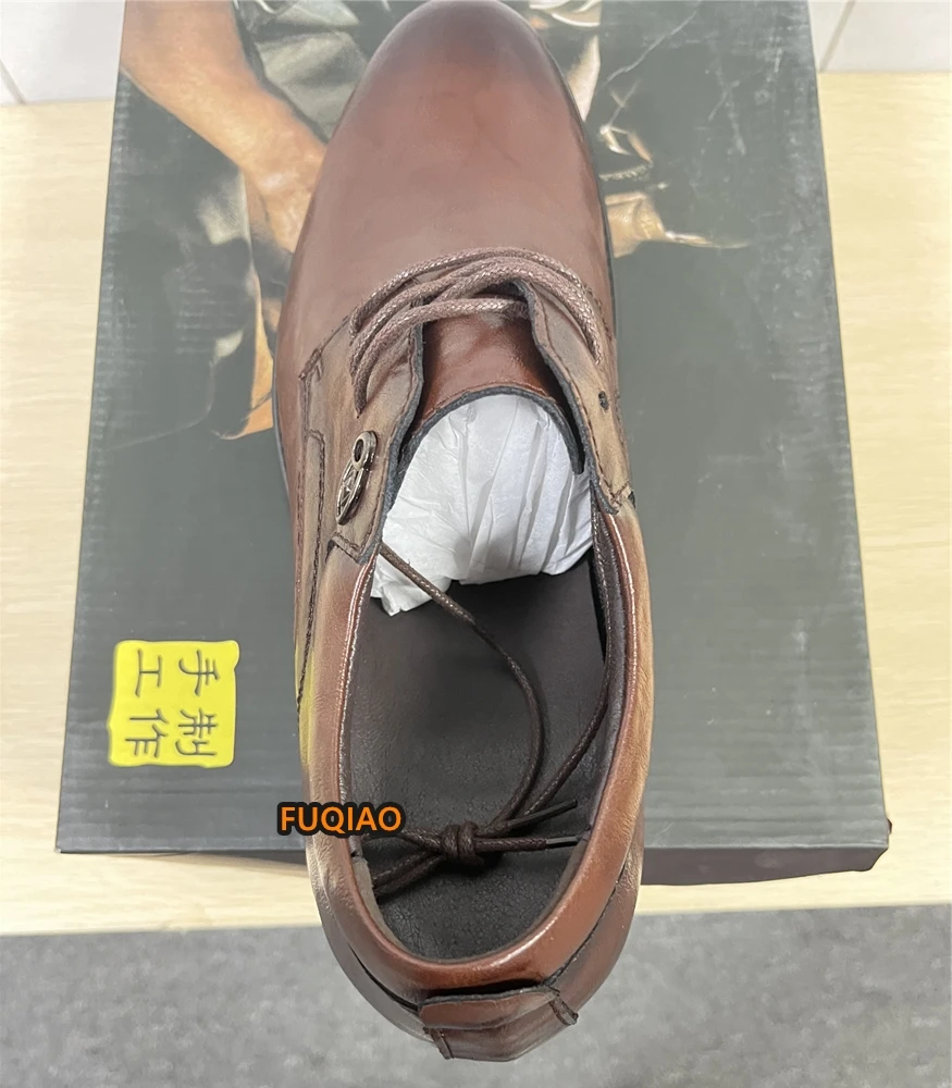 6CM Versteckte Erhöhung Herren Oxford Schuhe Business Formelle Elevator Lederschuhe Komfortable Rutschfeste Hochzeits- und Partyschuhe – Detail 6