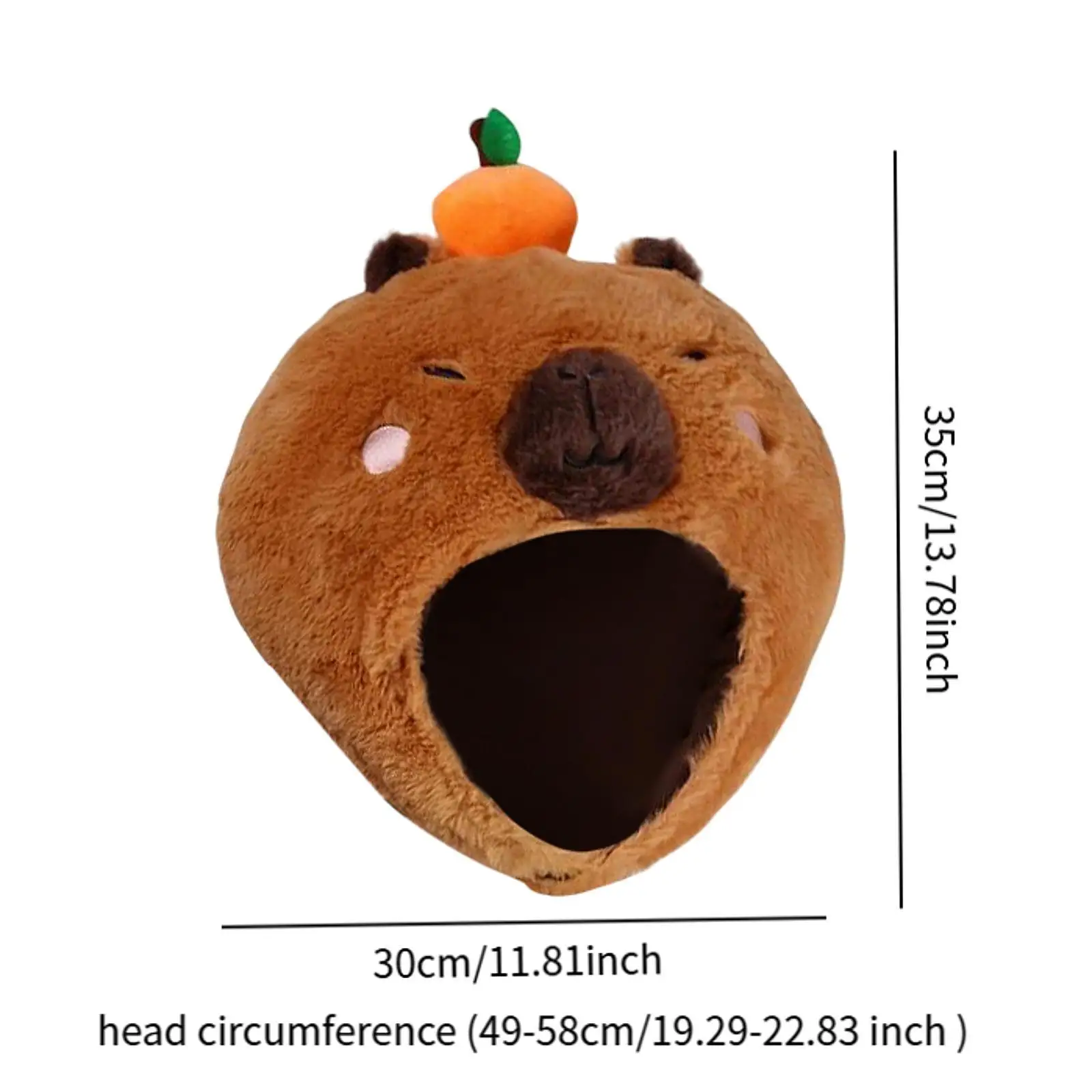 Capybara Headgear Hat Cosplay Toy Cap for Birthday Stage Performance Holiday