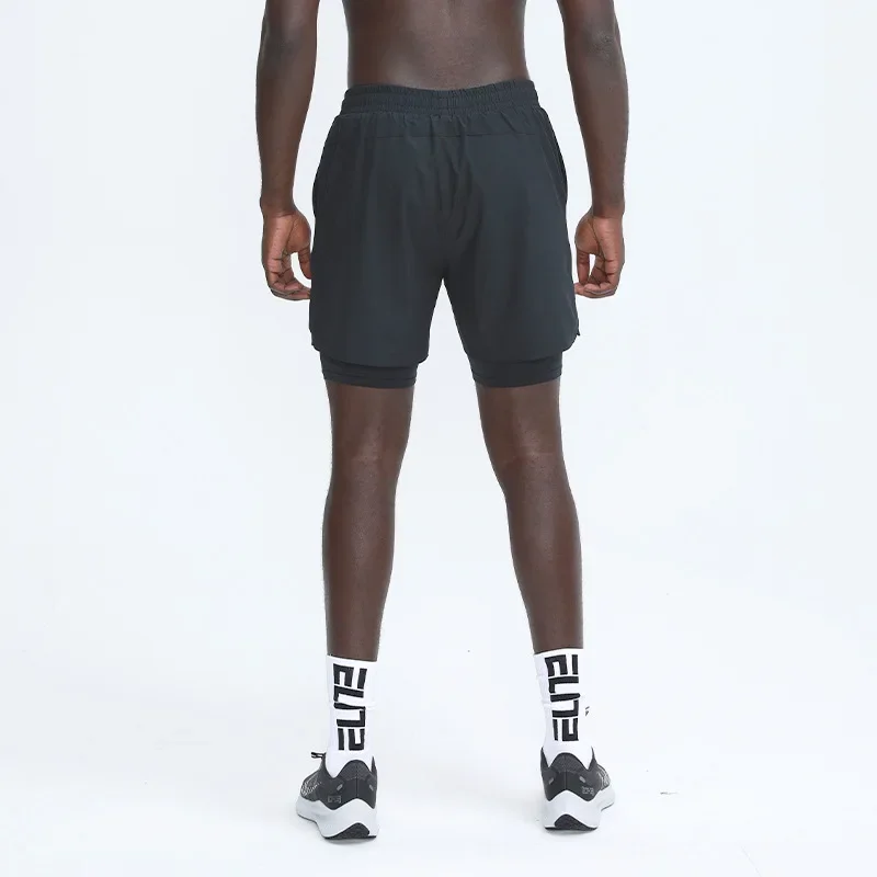 Summer Quick-Drying Loose-Fit Men's Trunks Two-Piece Illusion Outer Wear Basketball Pants American Style Fitness Pants