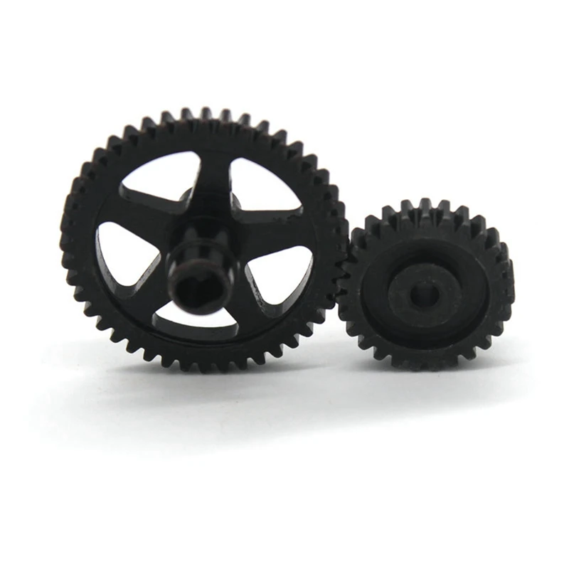 New-Steel 44T Reduction Gear And 27T Motor Gear For Wltoys 144001 144002 144010 124016 124017 124018 124019 RC Car Parts