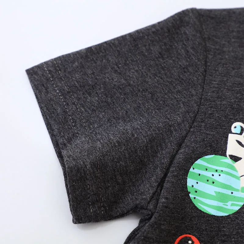 Fashion Summer Blouses Children's Clothing Luminous Universe Space Kids Clothes Baby Boys Short Sleeves T Shirts
