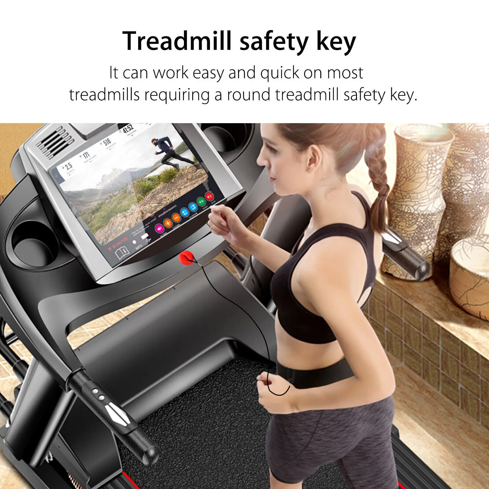 Treadmill Safety Key Universal Running Magnet Security Lock for ProForm Horizon
