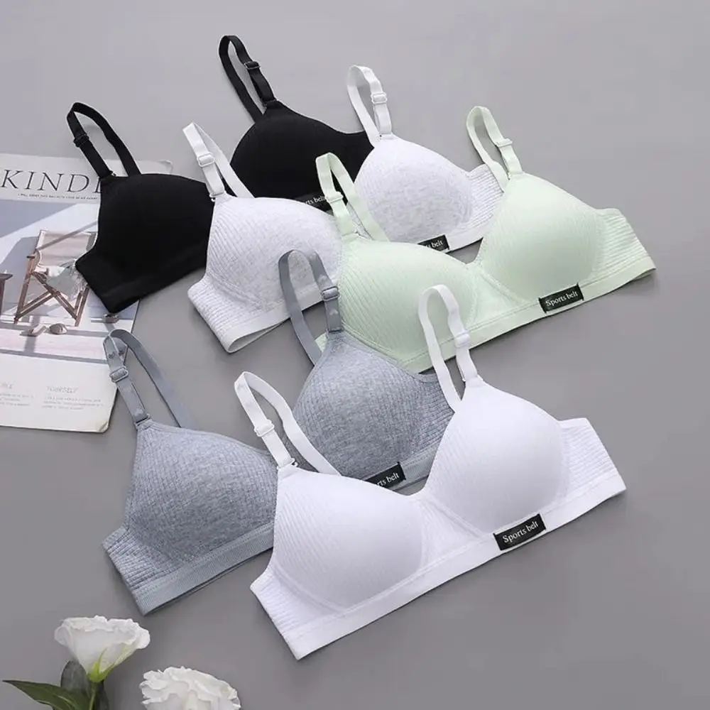 

Seamless Wireless AB Cup Bra Breathable Teenage Girls Bra Push Up Bralette Girls Gathered Bra Lingerie