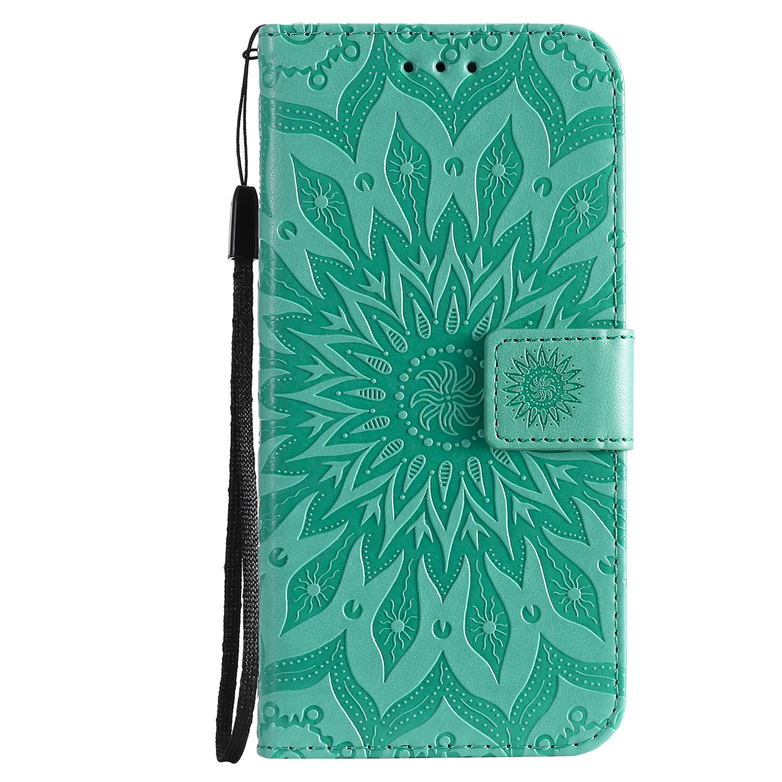 thumbnail image 1 of Funda con relieve de flores para Huawei P20 P30 P40 P50 P70 Lite Pro P Smart 2019 2020 2021 Y5P Y6P Y7P Y8P Y9A Funda de cuero con tapa para tarjetas, 1 of 5