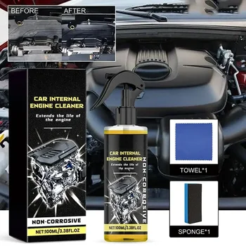 Detergente Potente per Vano Motore Auto, Sgrassatore Decontaminante, Pulizia Senza Smontaggio del Vano Motore