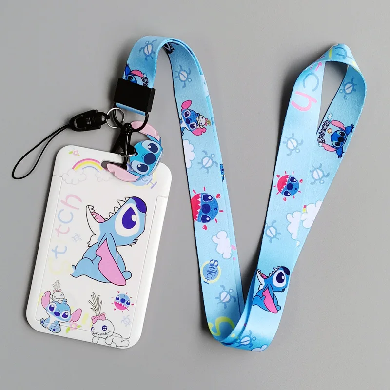 Ruunjoy Wholesale Lilo and Stitch Card Holder Keychain Cartoon Hanging Bus  ID Card Holder Keychains Pendants Accessories - China Cartoon Cat Lanyard  and for Key Neck Strap Lanyard Card price