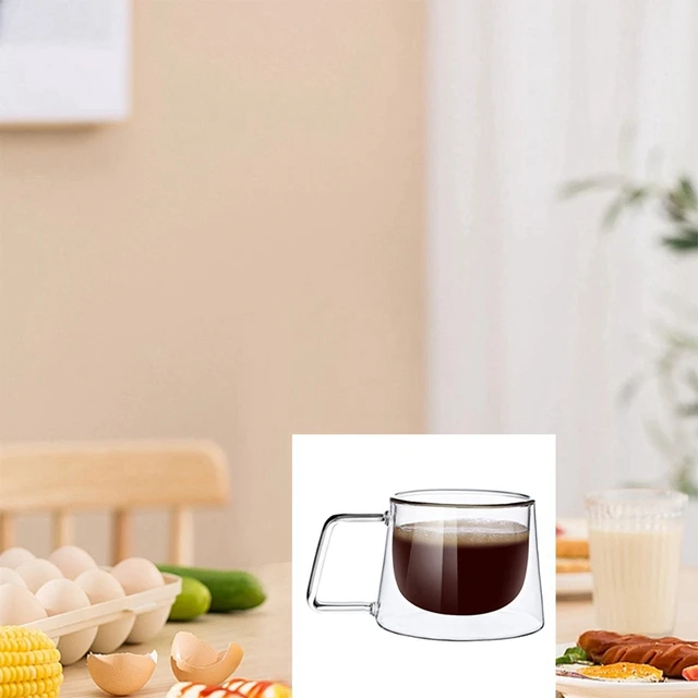 Készlet 2 Kávéscsésze Fogantyúval, Mosogatógép Biztonságos És Hőálló Forró Italokhoz - Image 2