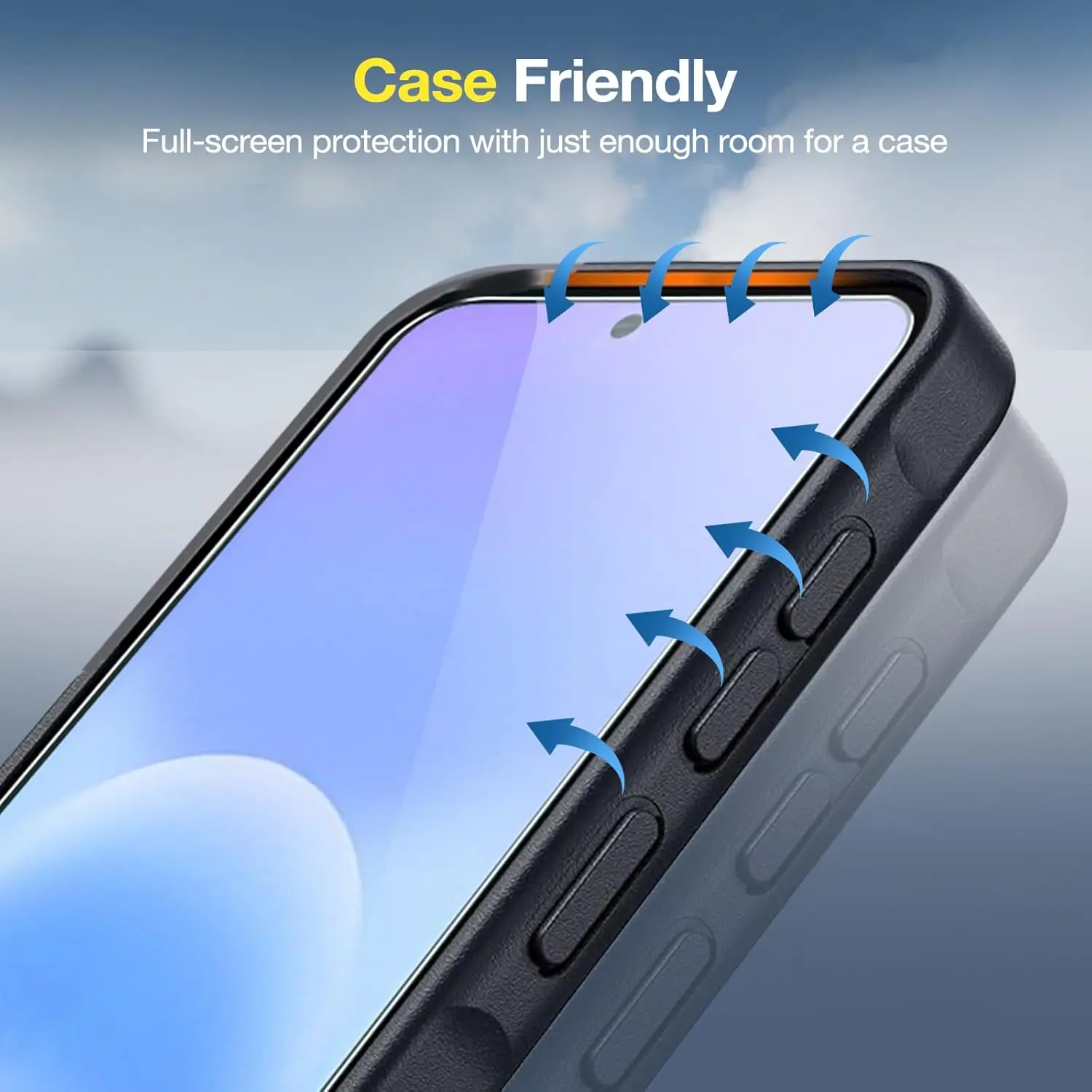 Premium Tempered Glass Screen Protector Film for Smartphones (Pack of 5)