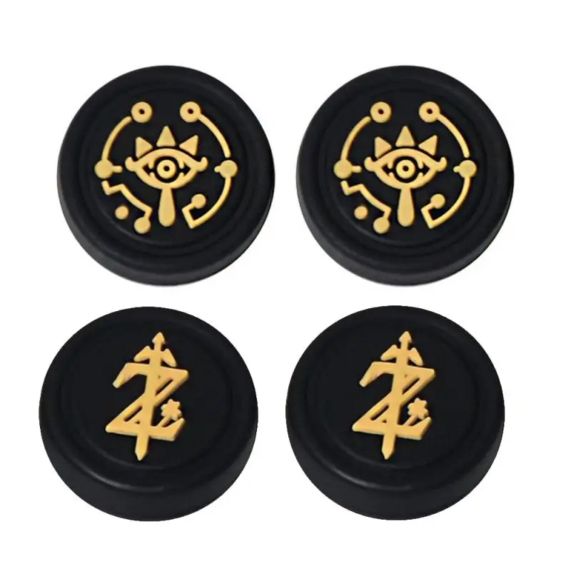 4 Pezzi Per Nintendo Switch Joycon Cap Rocker Caps Cover Ns Lite Custodia Protettiva Silicone Thumb Button Cap Switch Zelda Accessori