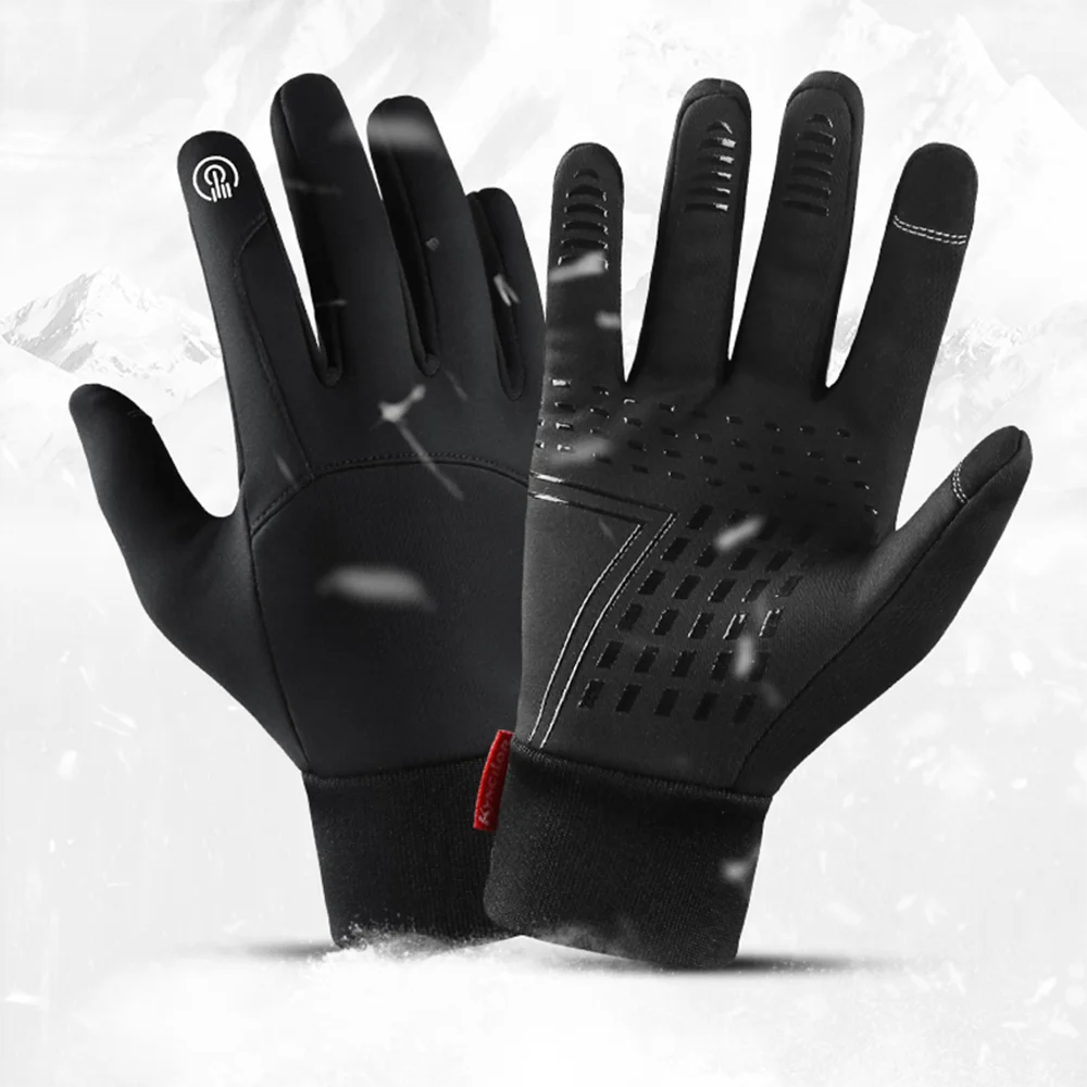 Winter Outdoor Sports Running Glove Warm Touch Screen Gym Fitness Full Finger Gloves For Men Women Sports Gloves
