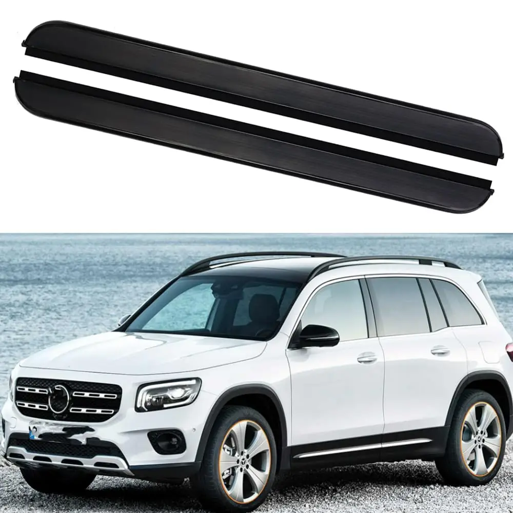

High Quality Aluminium Alloy 2PCS Side Steps Running Boards Nerf Bars Side Pedal Protector Fits for Mercedez Benz GLB 2020-2024