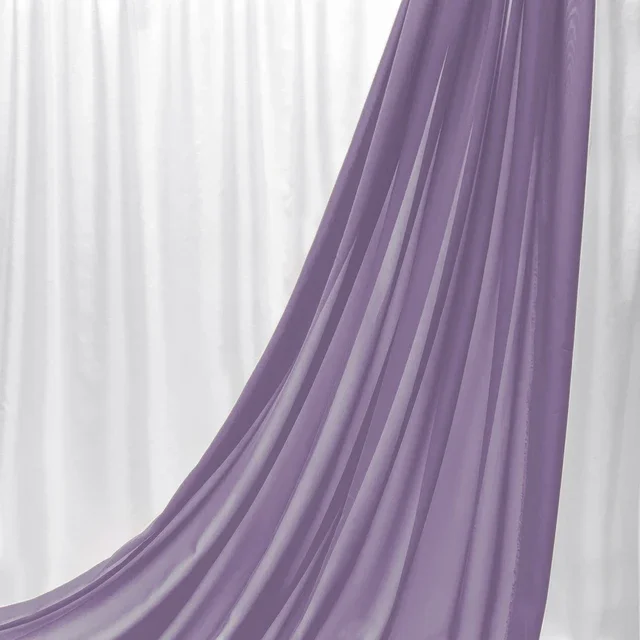 Elegant Purple Red Chiffon Georgette Fabric
