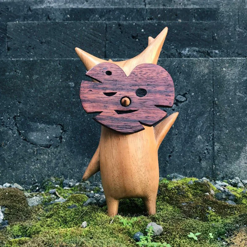 Korok Statue Wooden Resin Handwork Statues Family Game Lovers