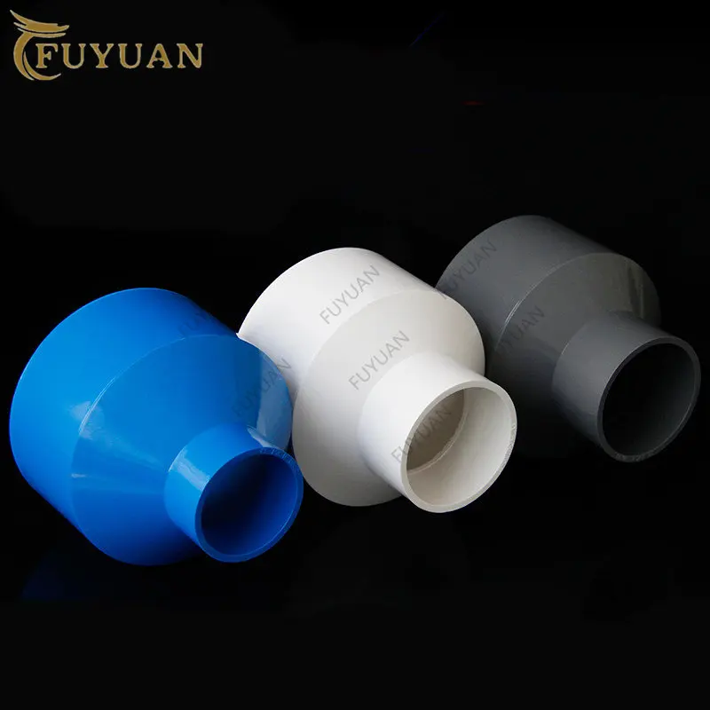 PVC Reducing Socket Metric Solvent Weld Pressure Pipe Fitting Connector Aquarium Irrigation 1Pcs 20/25/32/40/50/63/75/90/110mm pipe fitting,hose pipe fitting