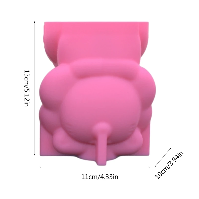 Durable Silicone Mold Lovely Lions Shaped Flower Pots Succulent Planter Pots Mould Pen Holder Moulds Home Decorations C1FC