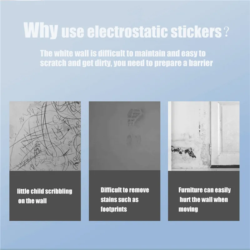 Used wall protection film