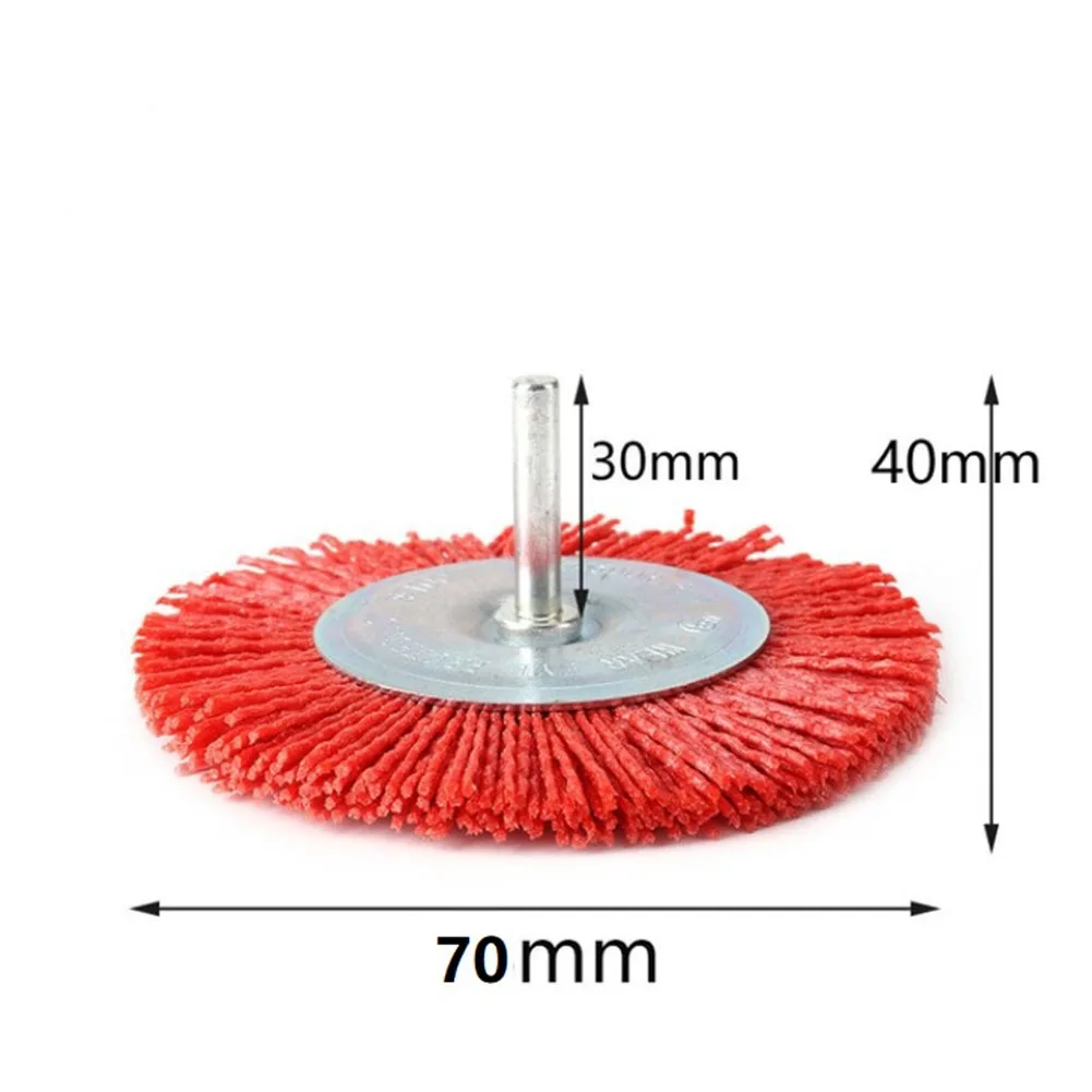 EXLECO 2Pcs Brosses Nylon Abrasives #80 Roue De Polissage Abrasifs