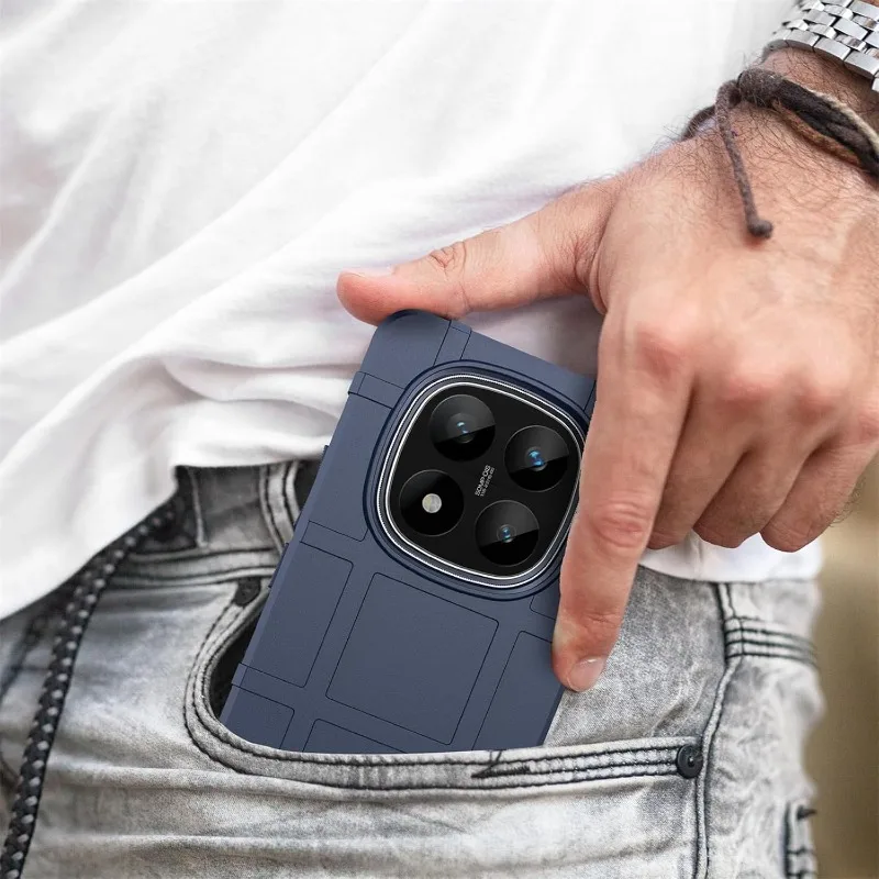 Enhanced Shockproof Armor Matte Case with Raised Lens Protection - Slim & Durable Phone Cover