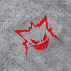 1PCS JDM Anime Cute Ghost Motocross Fuel Tank Stickers DIY Motorcycle Helmet Body Decoration Off-road Vinyl Decals 16.5x7.5CM