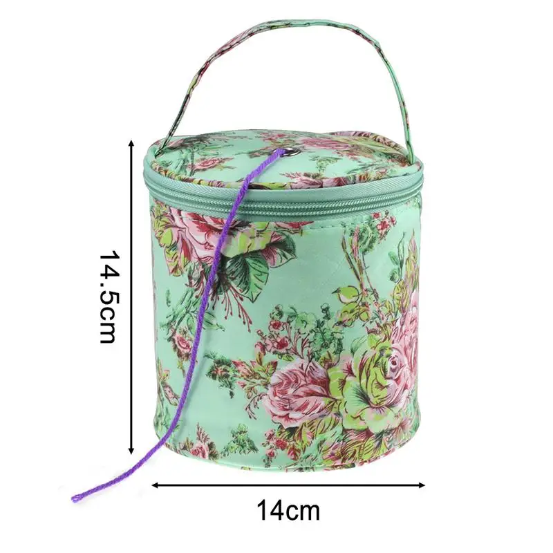 Cylinder Crochet Woolen Yarn Knitting Storage Bag Sewing Kit Bag Big  Capacity Women Home Organizer Sewing Needle Handbag - AliExpress