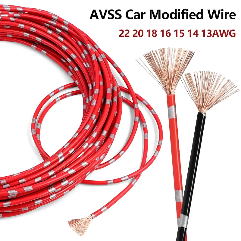 Premium Multi-Gauge Speaker Audio Cable - PVC Insulated Pure Copper for DIY and Automotive Use