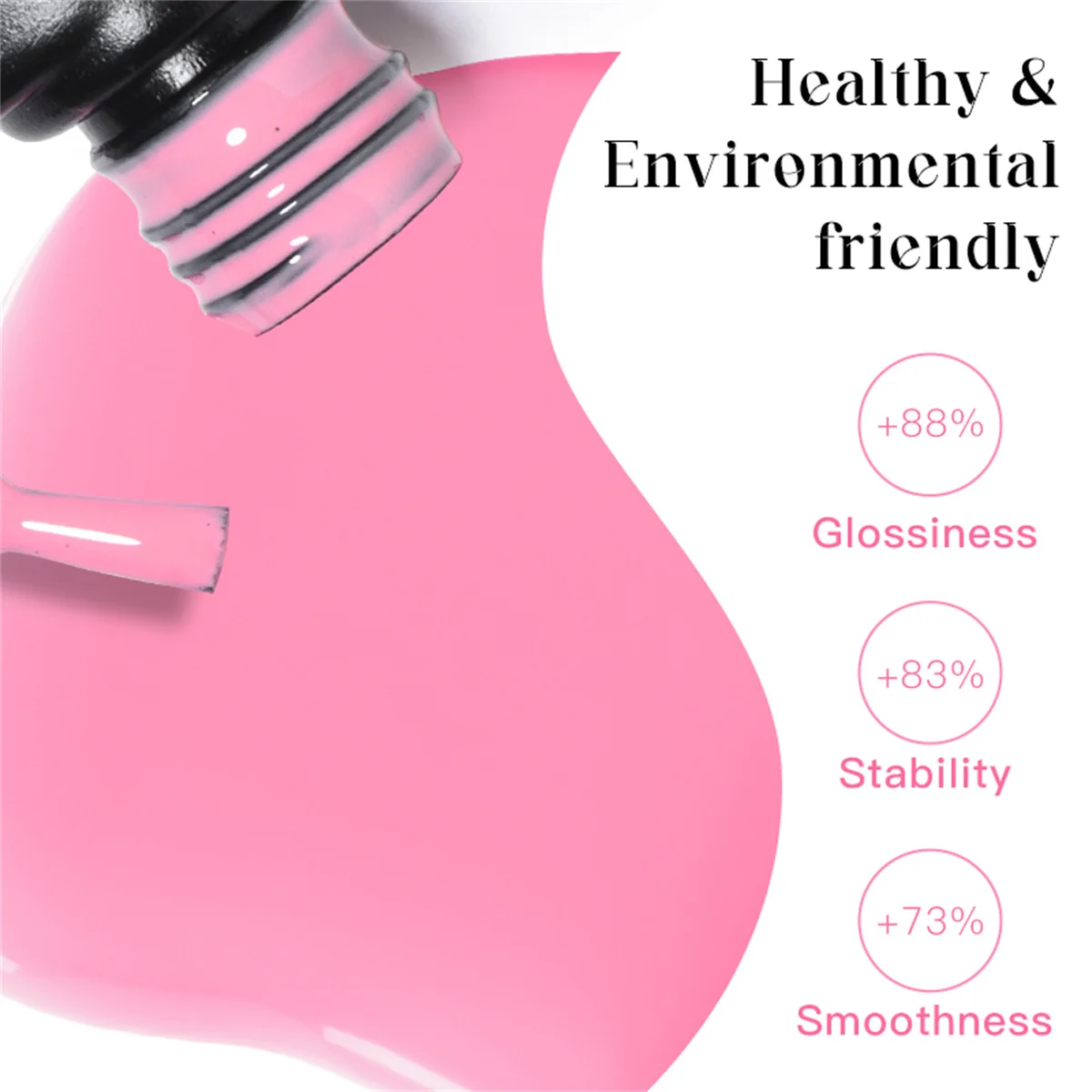 올 시즌을위한 12pcs 젤 매니큐어 세트 7.3ml 핑크 블루 손톱 세미 퍼머넌트 UV 젤 바니시 매니큐어 키트 네일 용품 담그기