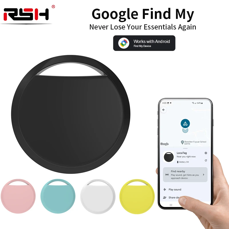 RSH Google Smart Tracker Smart Tag Work With Android Search wallet pet luggage anti lost tracker anti lose tracker gps locator item locator anti lost locator
