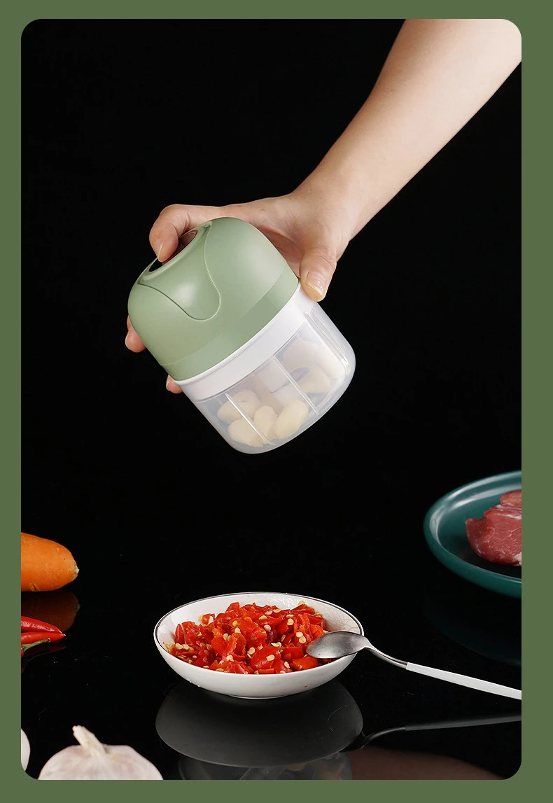 Description Picture 6 of itemHome electric garlic pestle, garlic press, complementary food processor, wireless mini garlic puree blender