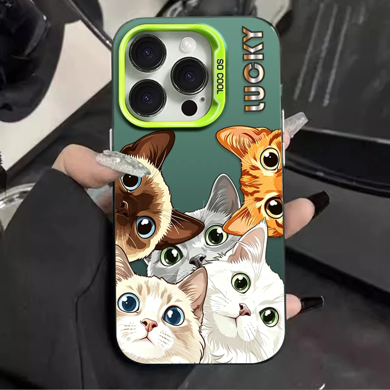 Chic Fashion Kitten Cartoon Smartphone Case