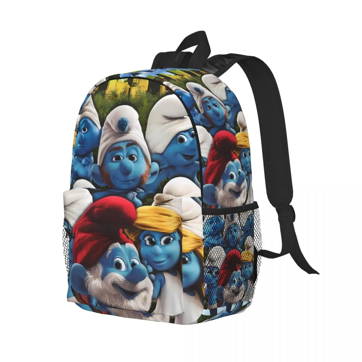 The-Similar-Smurfs New Fashion High Capacity Waterproof College Backpack Trendy Laptop Travel Book Bag 15inch 2